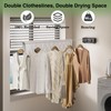 Danpoo Retractable Clothesline, Anti-Sag Adjustable Knob Heavy-Duty Clothes Line for