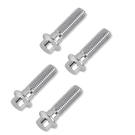 FOVPLUE Front Brake Caliper Mounting Bolts,M10 x1.5 Metric Bolts for 1990-2024 Harley all models,for Sportster Softail Dyna Touring Road Glide Road King Street Electra Glide,Chrome,4XBolts