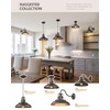 FEMILA Farmhouse Pendant Light,12-inch Barn Vintage Hanging Light Fixture for