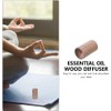 Brown Walnut Wood Essential Oil Diffuser,Wooden Aromatherapy Round Office Home