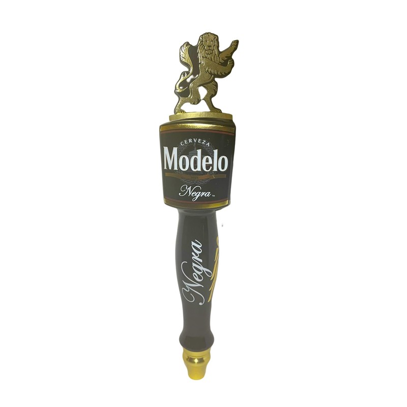 Modelo Negra Cerveza Black and Gold Beer Tap Handle |