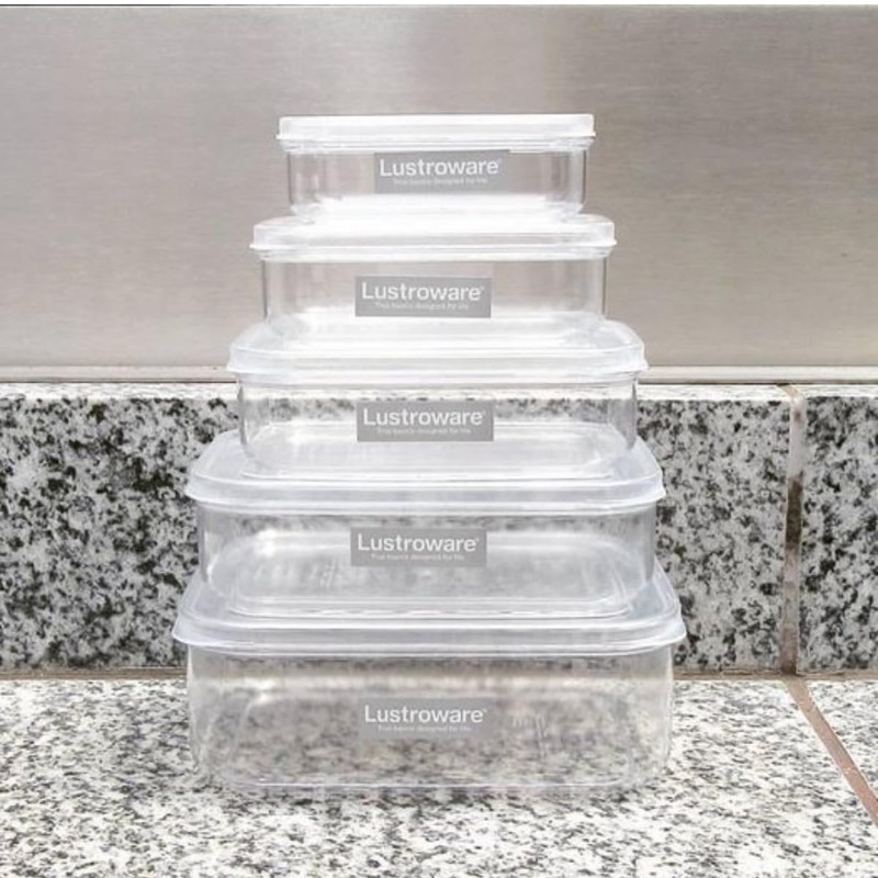 Micro Clear Food Storage Containers set of 5 (XS,S,M,L,XL)