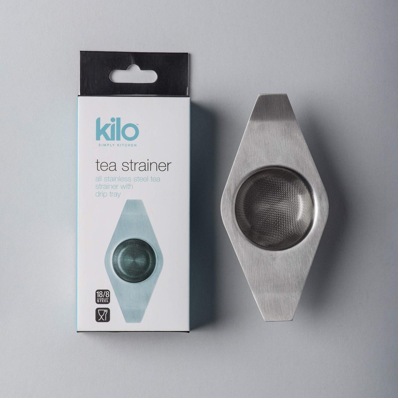 Kilo Stainless Steel Double Arm Strainer with Drip Collector for