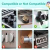 Gas Stove Knob Locks Protecting Kids and Pets; Oven Knob