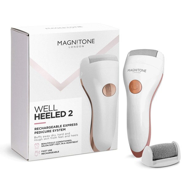 Magnitone Well Heeled 2 Rechargeable Express Pedi - White