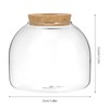 ULTECHNOVO Glass Terrarium Container, Plant Propagation Station with Wooden Lid,