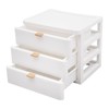 Drawer Box with 3 Closed Desk Storage Box Desk Organiser