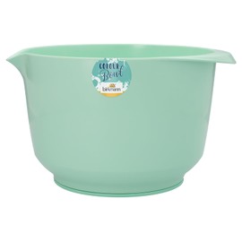 Birkmann, Colour Bowls, Mixing and Serving Bowl, 4.0 Litres, Melamine Bowl, Scratch-Resistant, Stable, Sustainable, Turquoise, 708426