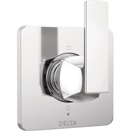 Delta T11937 Velum Six Function Diverter Valve Trim Less Rough-In Valve - Three Independent Positions, Three Shared Positions - Chrome
