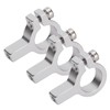 3Pcs Tube Clamp Hub Aluminum Shaft Clamping M4 Thread Mounting