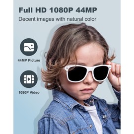 CAMKORY Digital Camera 1080P 44MP FHD Compact Digital Camera 16X Digital Zoom Anti-shake Vlogging Camera Simple Digital Camera Students Seniors Beginner Black（No Card）