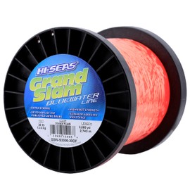 HI-SEAS Grand Slam Bluewater Monofilament Fishing Line, 30 lb, Orange Flame, 3000 yd