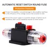 Car Fuse Holder, Manual Reset Switch Car DC12 V Power