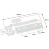 SPARES2GO Door Plastic Mounting Bracket Fixing Slide Kit Compatible with