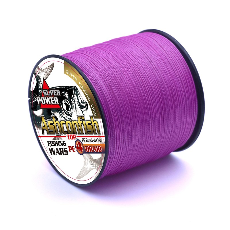 Ashconfish PE Line Colorfast 4 Strands Fishing Line Army Green