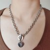 WangGao Elegent Love Stainless Steel Link Chain Blank Heart Charms