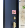 To Italian Grey Hound, Red and White Dog Sticker Pink