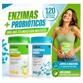 1probióticos Prebióticos Y Enzimas Para Digestión
