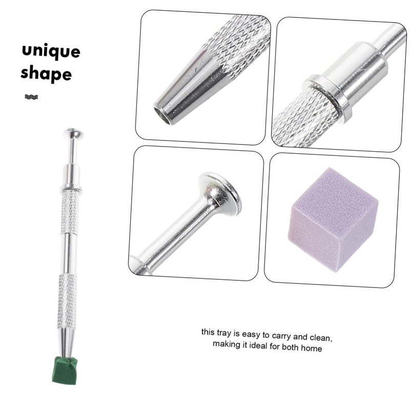 FOMIYES Professional Manicure Kit 1 Set Soft Nail Sponges Metal