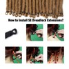 Kyriena 36 inch Long Dreadlock Extensions Single End, 15pcs Honey