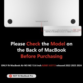 MEEgoodo Glitter Case for M3 MacBook Air 13.6 inch Case,Fit Model A3113 A2681 with M3 M2, Laptop Hard Shell Cases with Keyboard Cover & Camera Cover for 13.6" MacBook Air, Glitter Pink