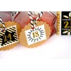 Papierdrachen 24 Advent Calendar Number Stickers – Stamp Gold No.