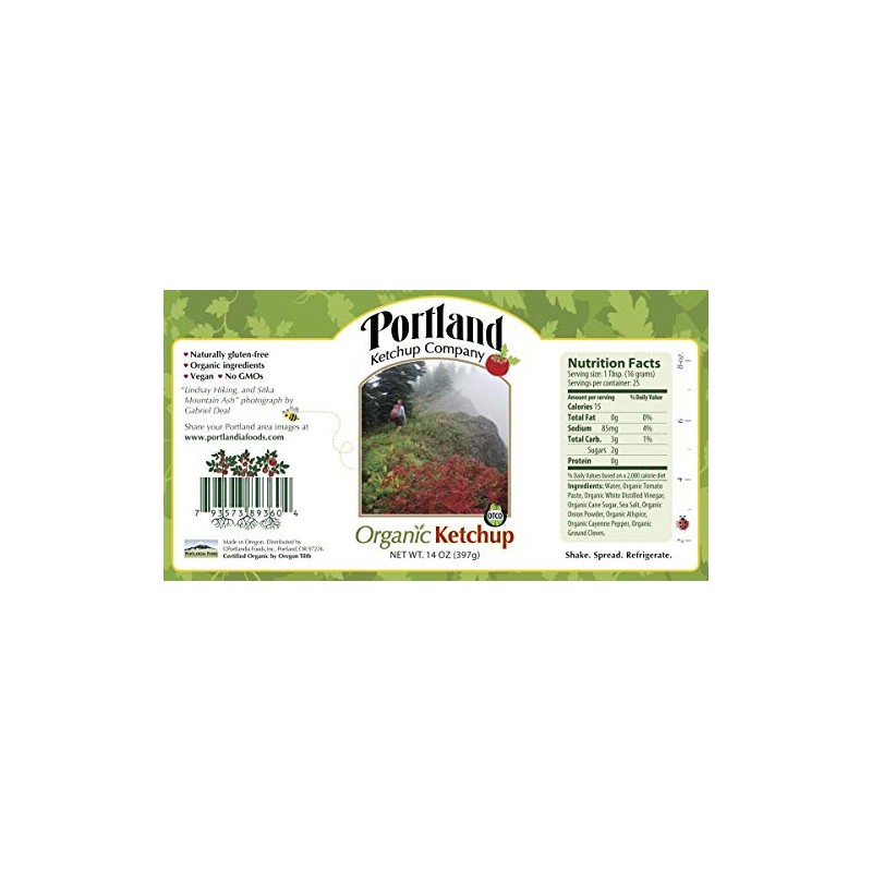 Portlandia Foods Portland Organic Ketchup