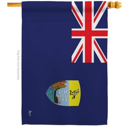 Americana Home & Garden Saint Helena House Flag Regional Nation International World Country Particular Area Decoration Banner Small Garden Yard Gift Double-Sided, Made in USA