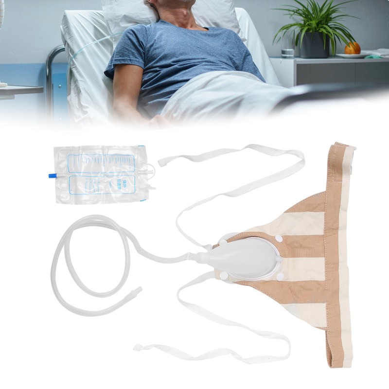 Women Female Silicone Urine Collector Urine Collection Drainage Bag Wearable