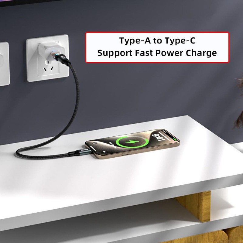 CY 3 Pieces/Lot Type C Smart LED USB-C to USB