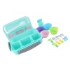 16PCS Set Bento Box Reusable 1300ml 4 Compartment Adult Lunch