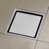 Home Stainless Steel Square Shape Anti odor Bathroom Floor Drain