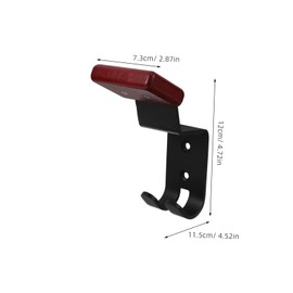 Sosoport Heavy Duty Wall Mounted Motorcycle Helmet Rack Sturdy Helmet Display Shelf and Sports Gear Holder with Jacket Hook Space Saving Organizer for Motorbike Skiing Gear Hats and Jackets