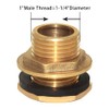 Joywayus 1" Male And No Female Inside Soild Brass Water