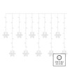 EMOS Snowflake Garland with 60 LEDs, Light Curtain 135 cm