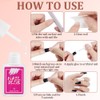 BUTBU Nail Tips, 288PCS Medium Almond False Nails, Press on