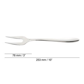 Arcos Series Berlin - Serving Fork Table Fork - Monoblock of one Piece Stainless Steel 18/10 and 10" Silver Color