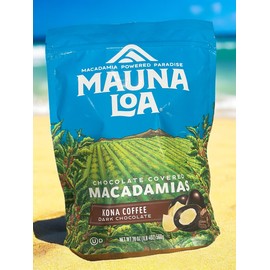 Kona Coffee Dark Chocolate Covered Macadamias, 20 oz