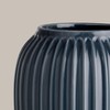 Kahler Hammershoi Vase, Anthracite Grey, 8.3" H x 6.7" D,