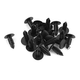 Pack of 20 Car Door Mudguard 5 mm Hole Plastic Rivets Mounting Clips Black