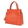 Balcos Women's Genuine Leather Handbag Shoulder Bag with Charm 2-Way