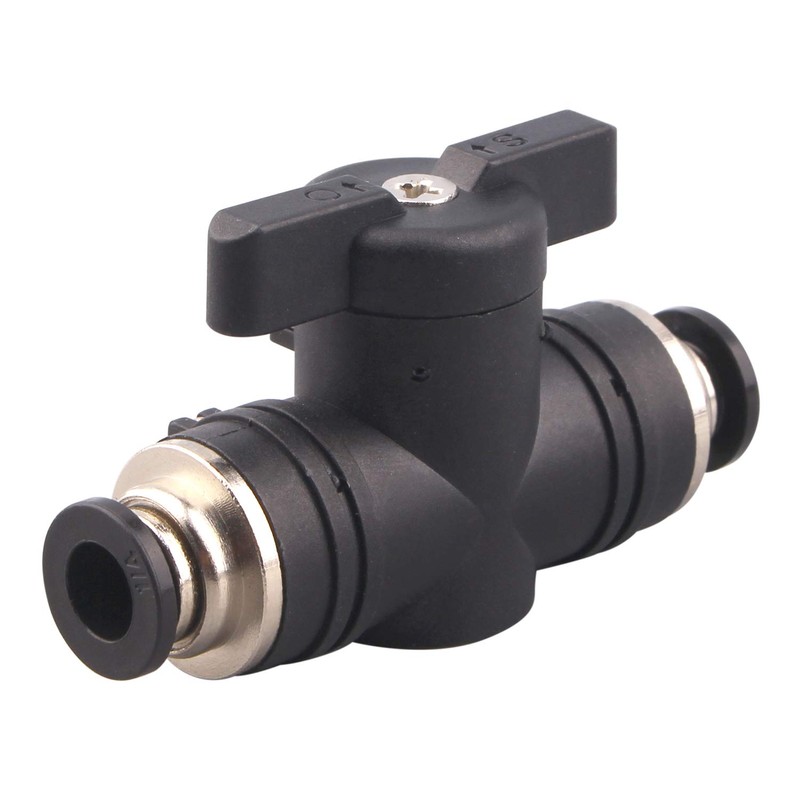 DERPIPE Pneumatic Valve, 1/4" x 1/4" Push to Connect Fitting,