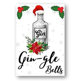 Second Ave Funny Joke Gingle Bells Pun Christmas Xmas Holiday Festive Greetings Card