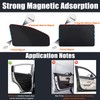 XCBYT Car Window Shades - 4 Pcs Car Privacy Curtains