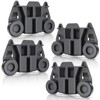 W10195417 UPGRADED 4 Pack Dishwasher Replacement Wheels - Lower Rack