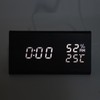 Wooden Digital Alarm Clocks LED Display Temperature Humidity Alarm Clocks