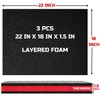 ONREVA Tool Box Foam 22x18x1.5 inch 3Pack, Foam Inserts for