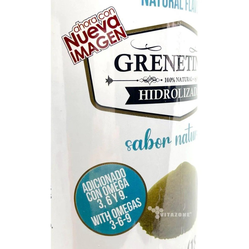 Grenetina Hidrolizada Sabor Natural 500 Grs Pretty Bee. Sin sabor