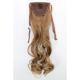WIG ME UP - YZF-TC18-22 Hairpiece Braid Blonde Wavy 45 cm Tape Hair Clip Hair Extension