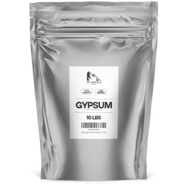 97% Pure Gypsum Powder – High Solubility Calcium Sulfate Dihydrate for Soil, Lawns, Gardens, and Mushroom Substrate – Packaged in HEPA Enclosure – 10 lb